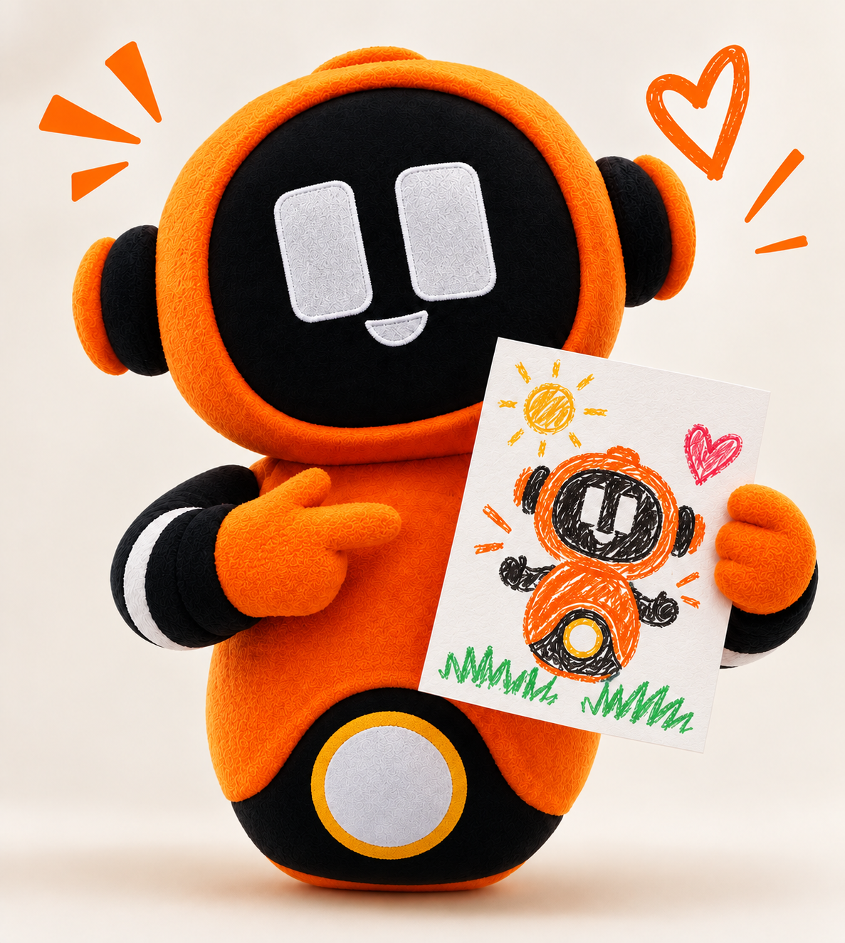 Mascote Conex com o desenho de uma criança